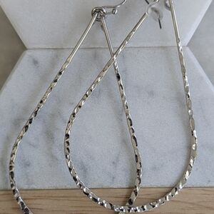 Elegant Silver Teardrop Earrings
